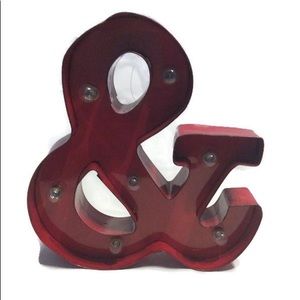 Christmas Tabletop “&” Marquee Decor NWOT B1